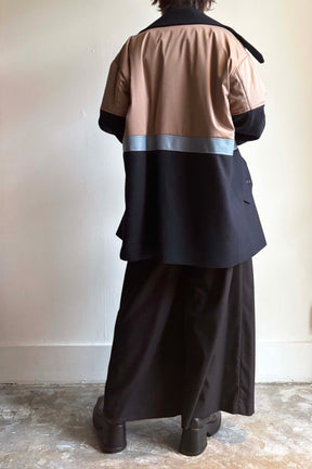 パデットバイカラーPコート