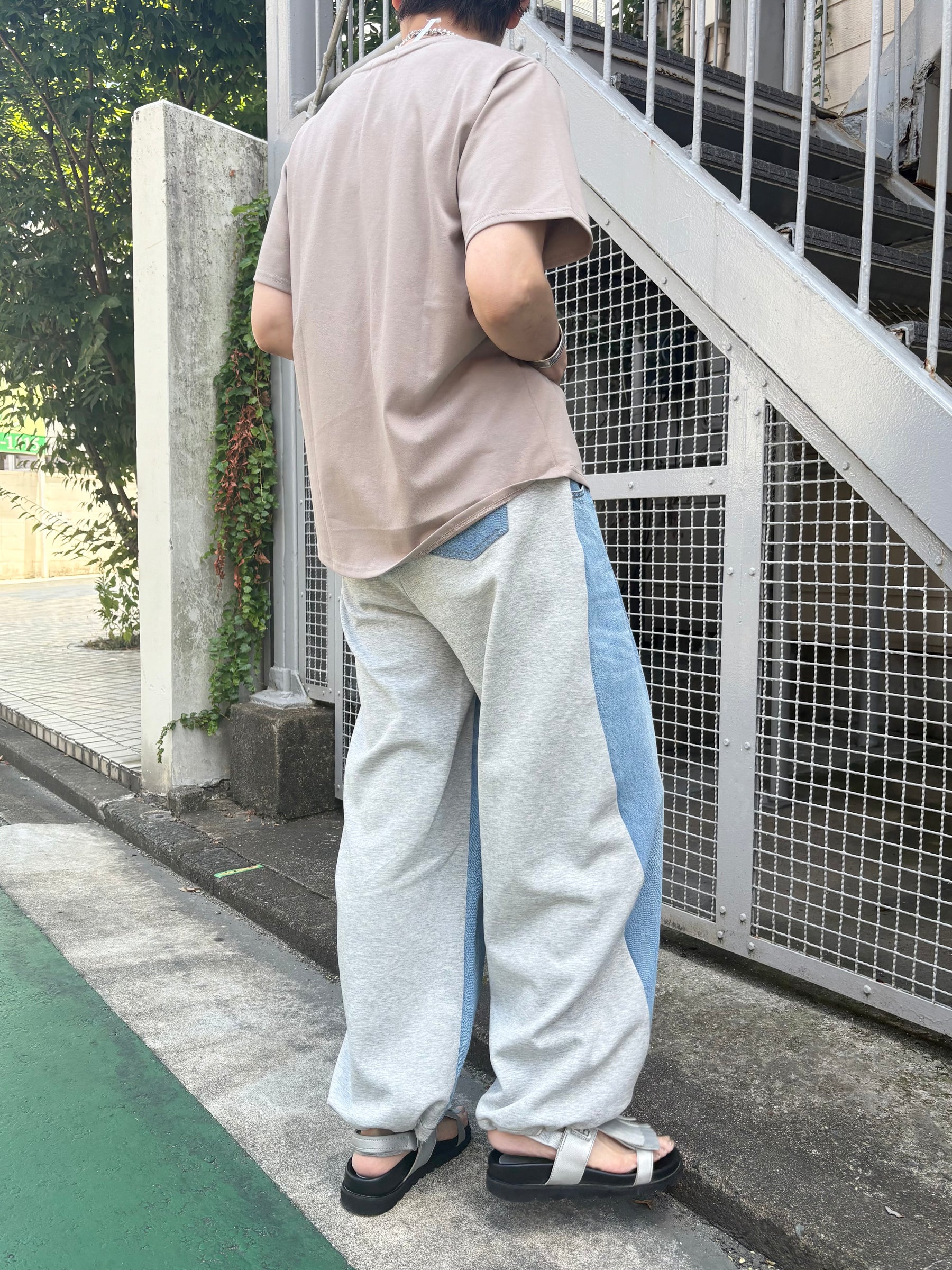 デニムスウェットパンツ