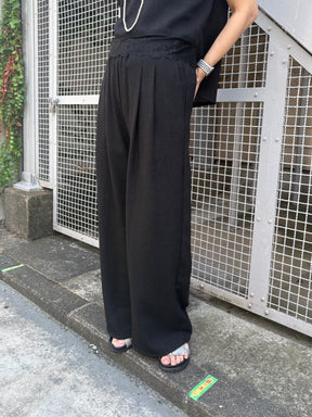 サマーツイードタックパンツ