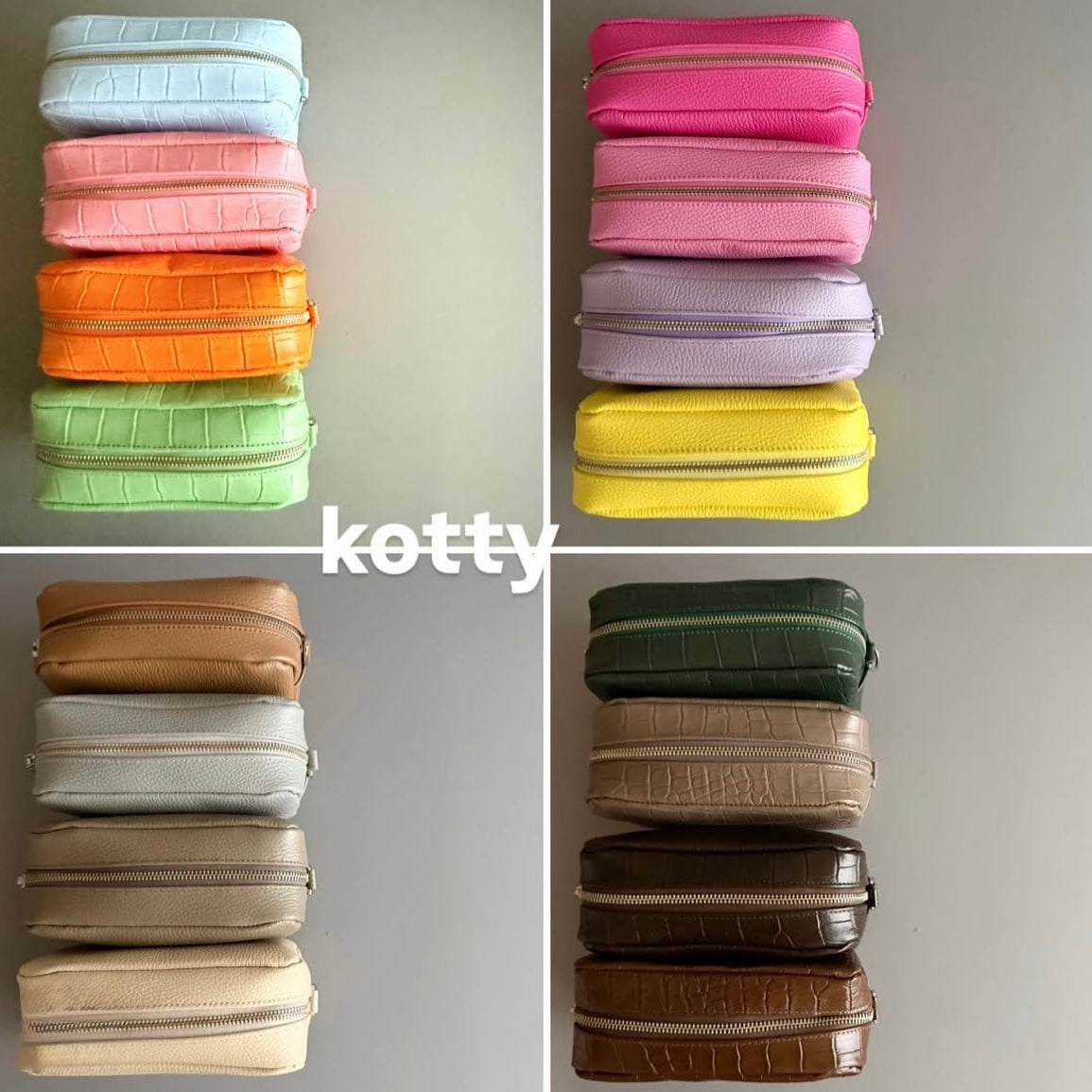 【期間限定】 kotty ポーチバッグ シュリンクレザー