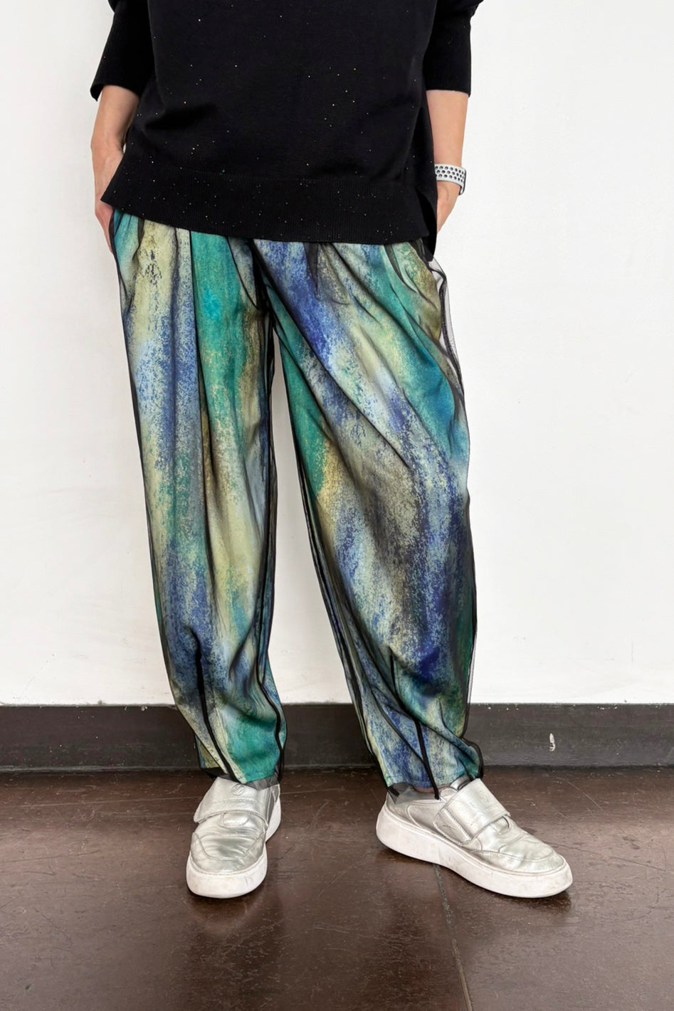 チュールプリントパンツ