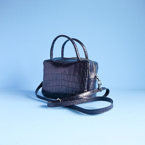 【期間限定】 kotty 2wayショルダーバッグ クロコ型押しレザー