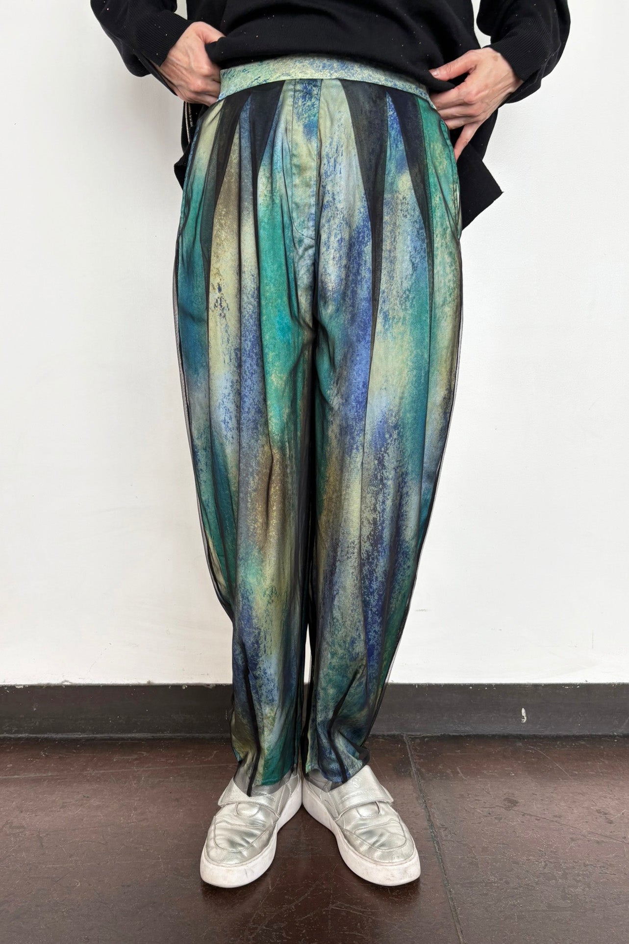 チュールプリントパンツ