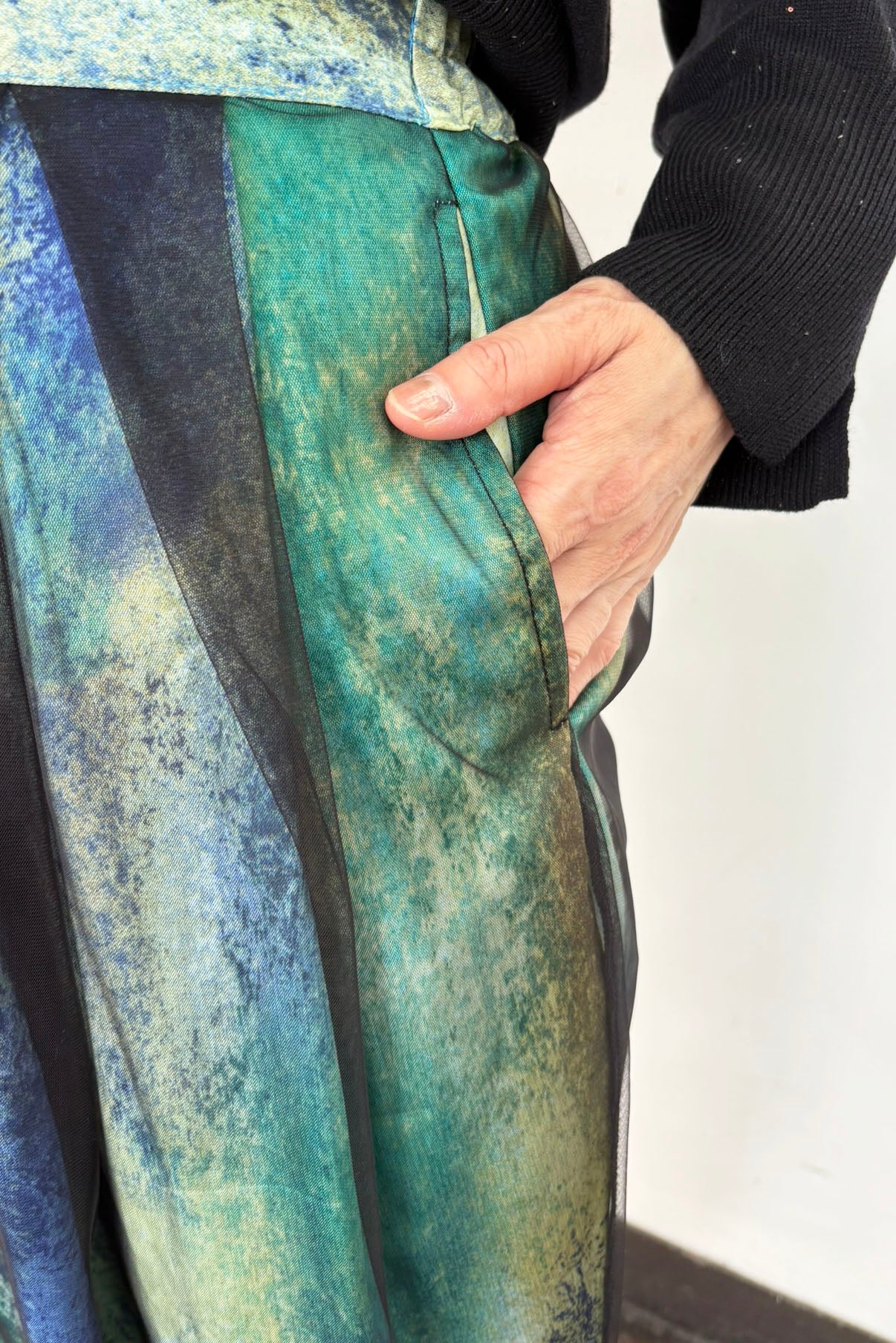 チュールプリントパンツ