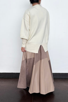 バックスリットニットプルオーバー