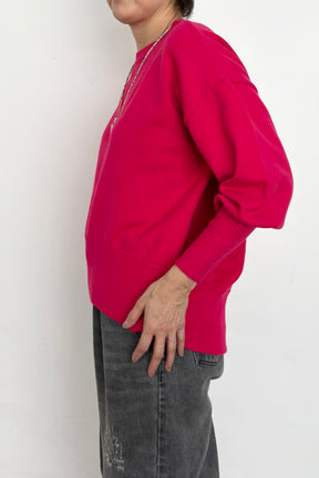 バックスリットニットプルオーバー