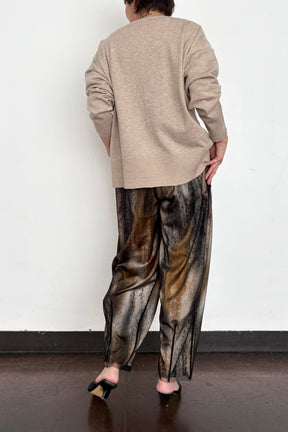 チュールプリントパンツ