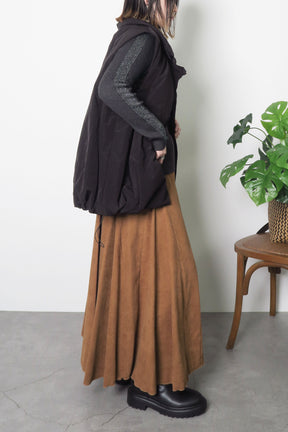 PaulineBleu(ポリーヌブロー) サイドラメラインタートルニット 36469　チャコール