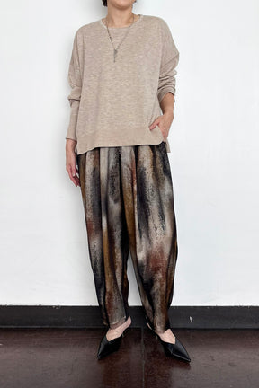 チュールプリントパンツ