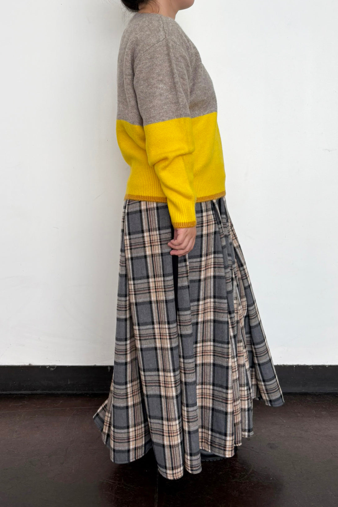 配色エアリーニット