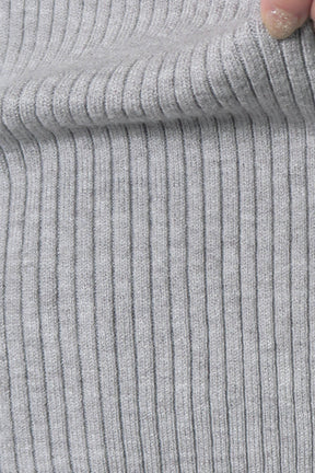PaulineBleu(ポリーヌブロー) サイドラメラインタートルニット 36469　グレー