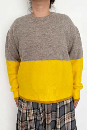 配色エアリーニット