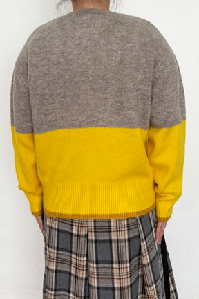 配色エアリーニット