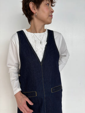 TCシルケットスムースフリルTOPS