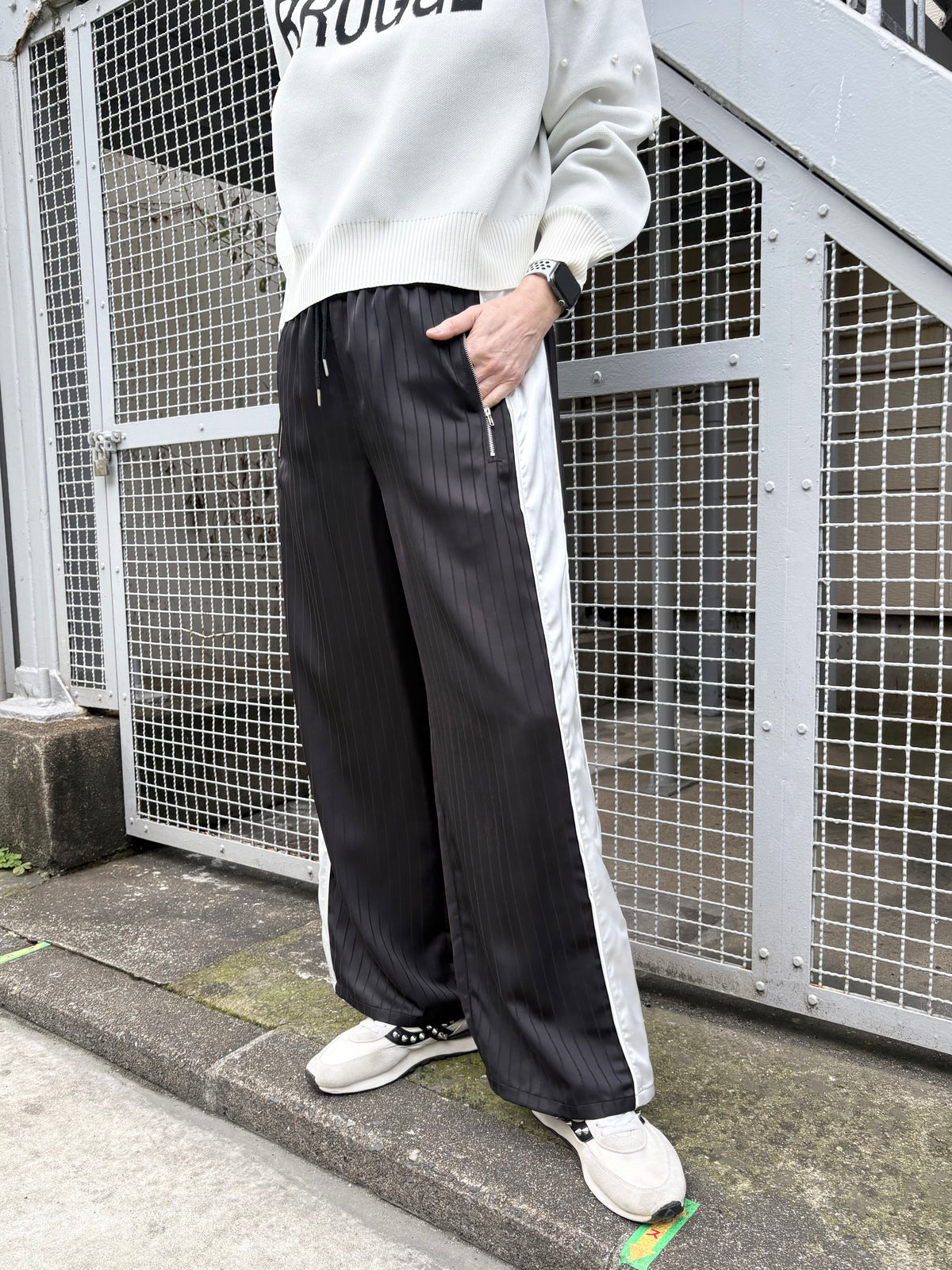 シャードーストライプラインパンツ