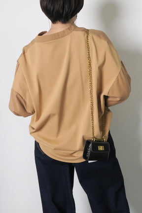 Dignite collier (ディニテ コリエ) 後ろ切替 長袖 ブラウス 800218 レディース きれいめ オフィス