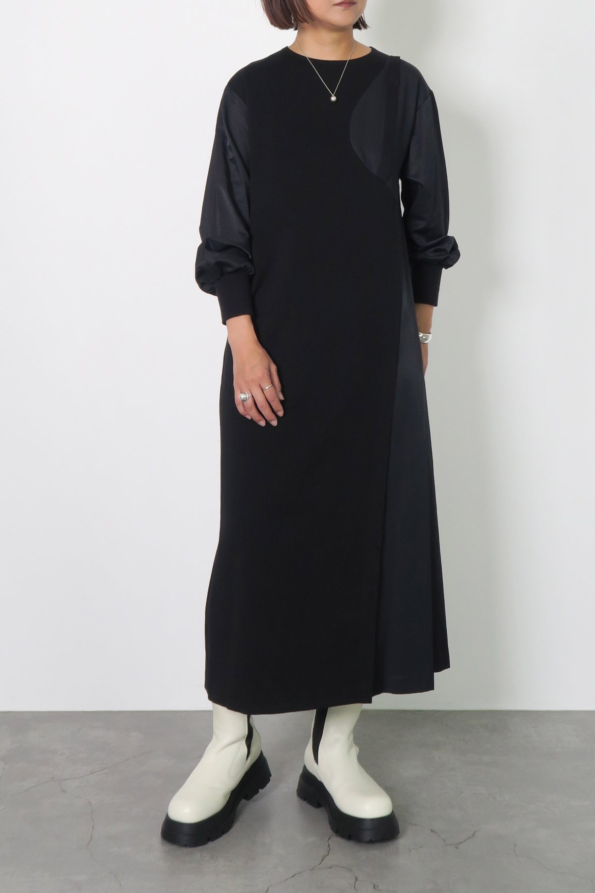 MARECHAL TERRE　(マルシャルテル) レイヤードワンピース　zmt235op501　レディース/ロングワンピ/Aライン/Tシャツ