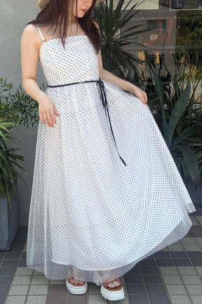 Kaene(カエン)ドットフロッキーベアワンピース　100249