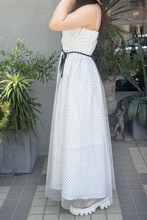 Kaene(カエン)ドットフロッキーベアワンピース　100249