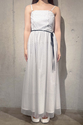 Kaene(カエン)ドットフロッキーベアワンピース　100249