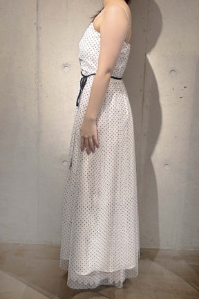 Kaene(カエン)ドットフロッキーベアワンピース　100249