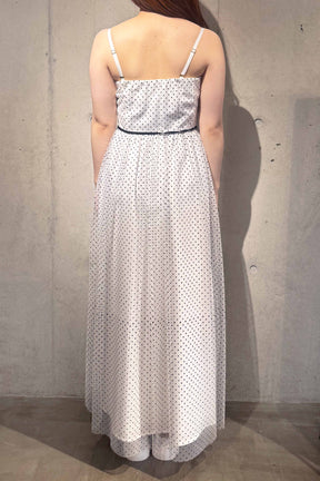 Kaene(カエン)ドットフロッキーベアワンピース　100249