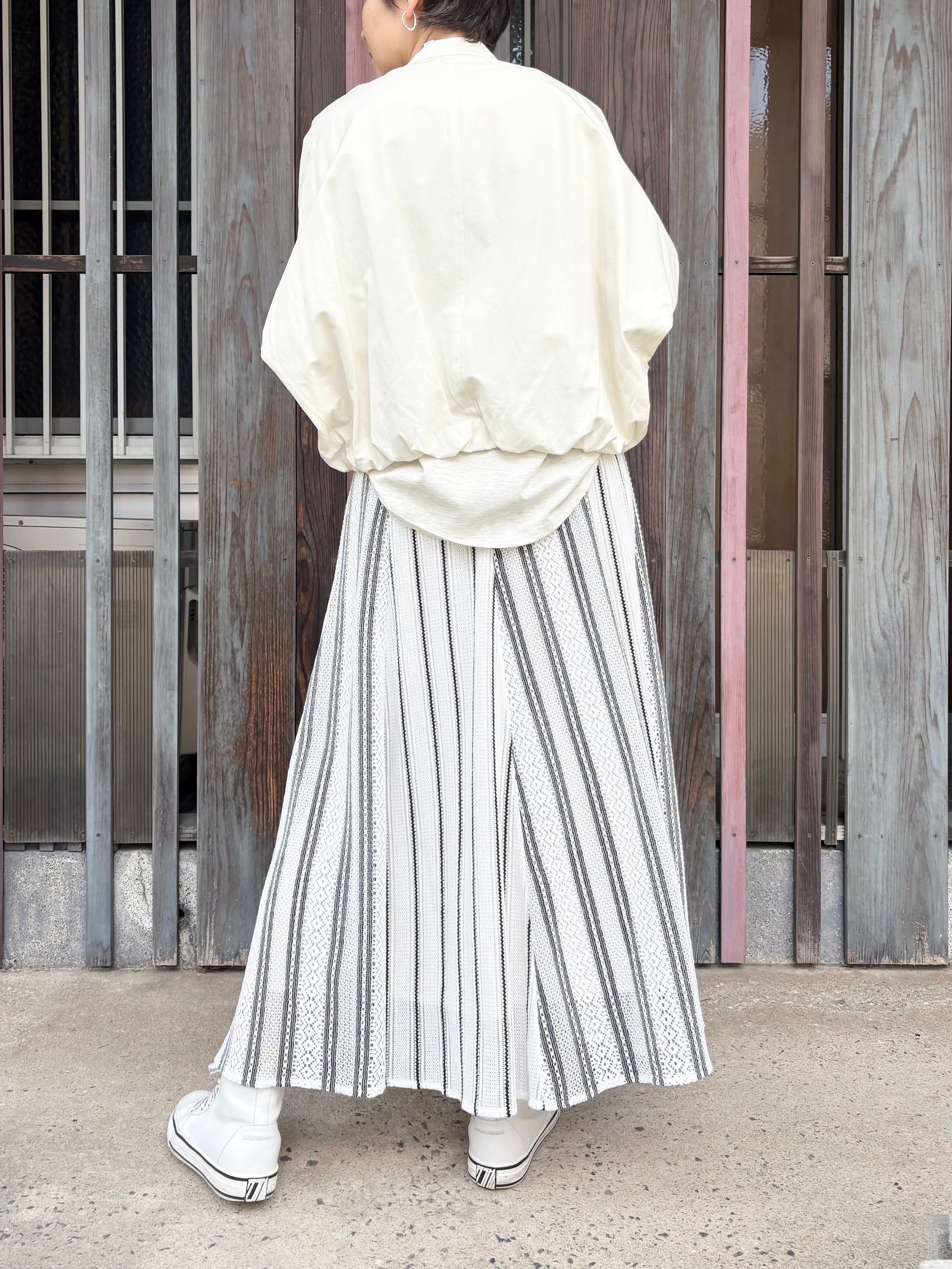 ラッセルレースストライプスカート