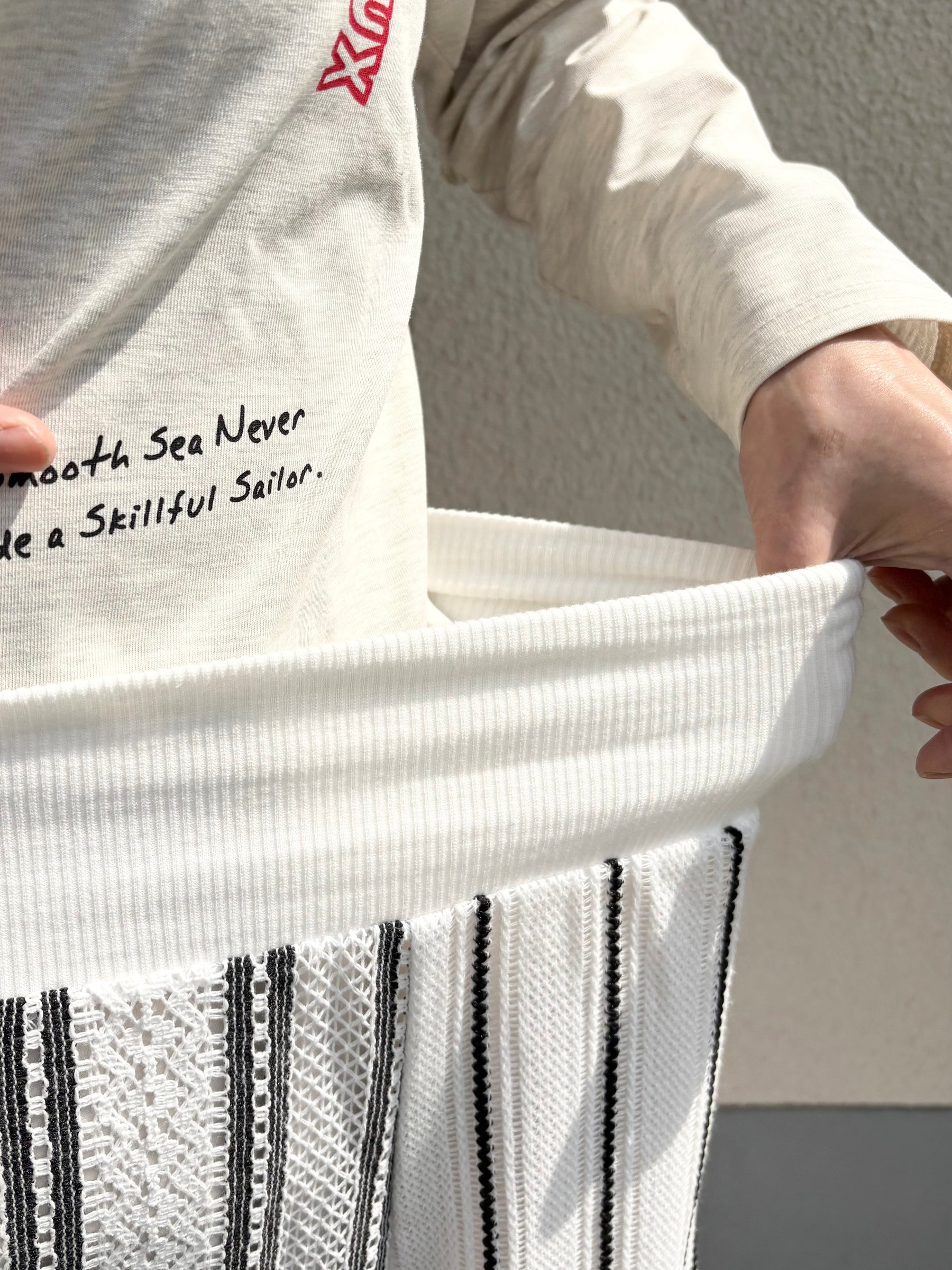 ラッセルレースストライプスカート