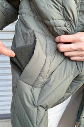 キルティングダウンコート