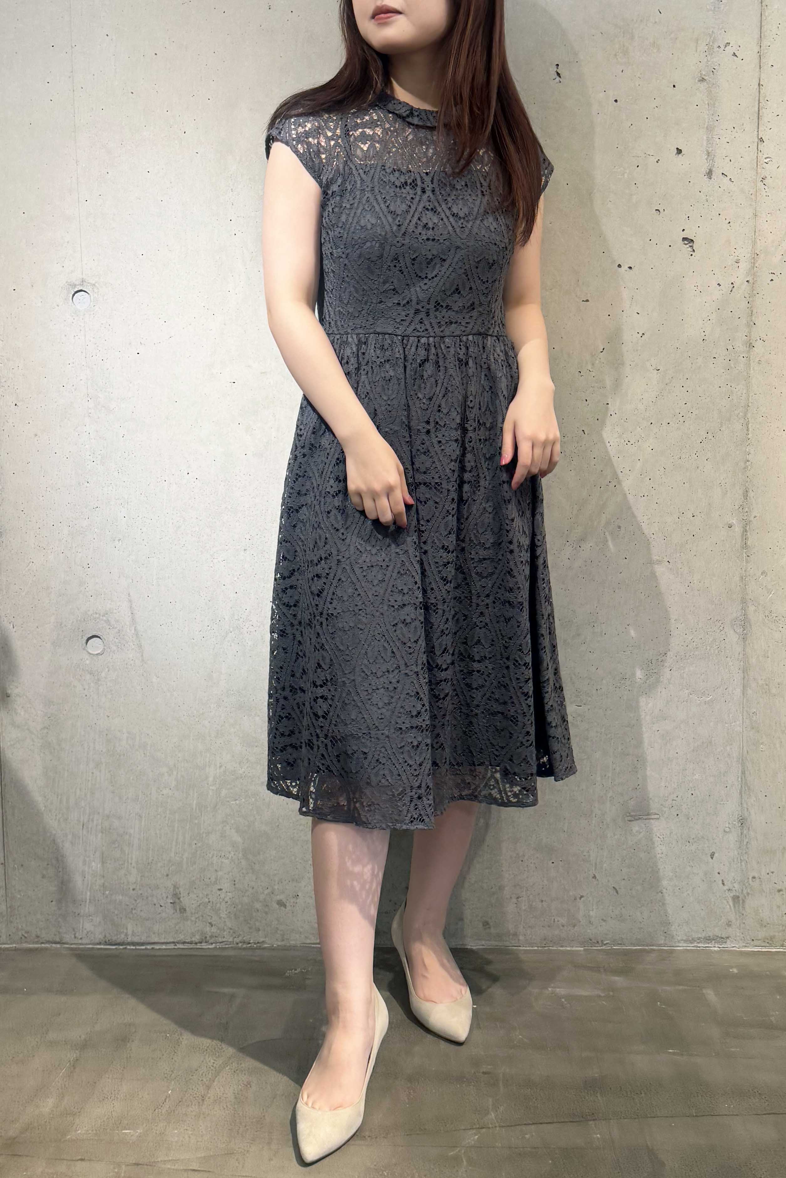 【新品】kaene パールレイヤードワンピース kaene（カエン）の「パールレイヤードワンピース（ドレス）」 - WEAR