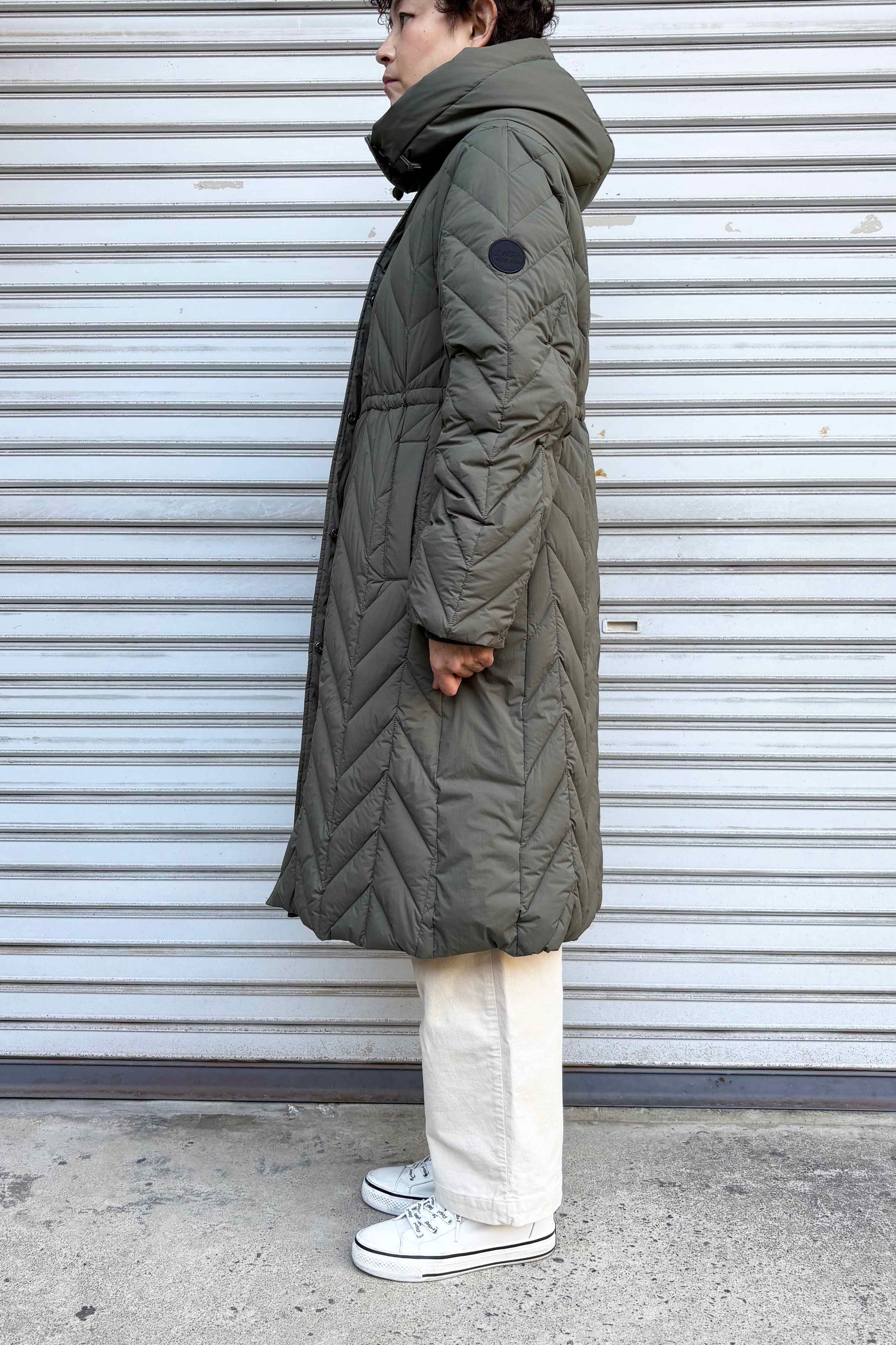 キルティングダウンコート