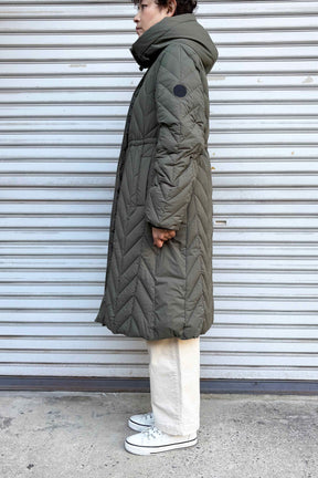 キルティングダウンコート