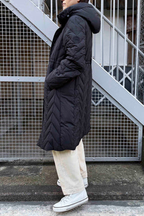 キルティングダウンコート