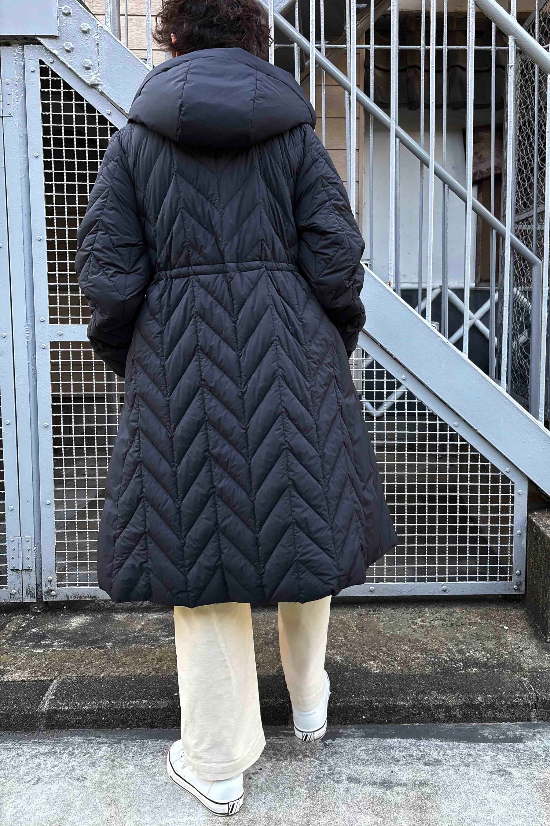キルティングダウンコート