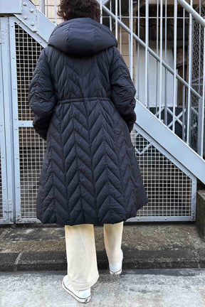 キルティングダウンコート