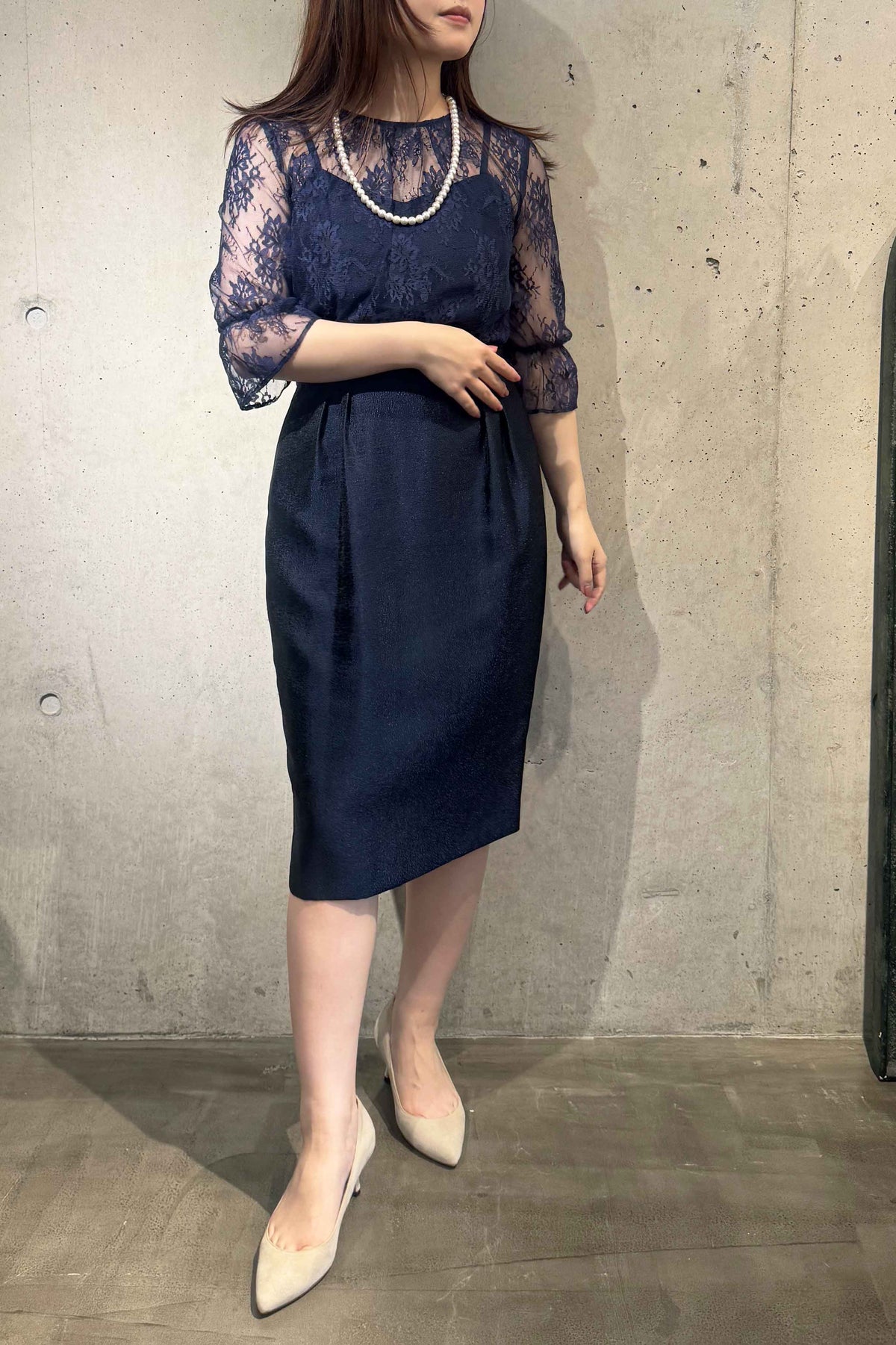【新品未使用】Kaene ロングスリーブ レースワンピース TORAYACHAIN ONLINESHOP（トラヤチェーンオンラインショップ