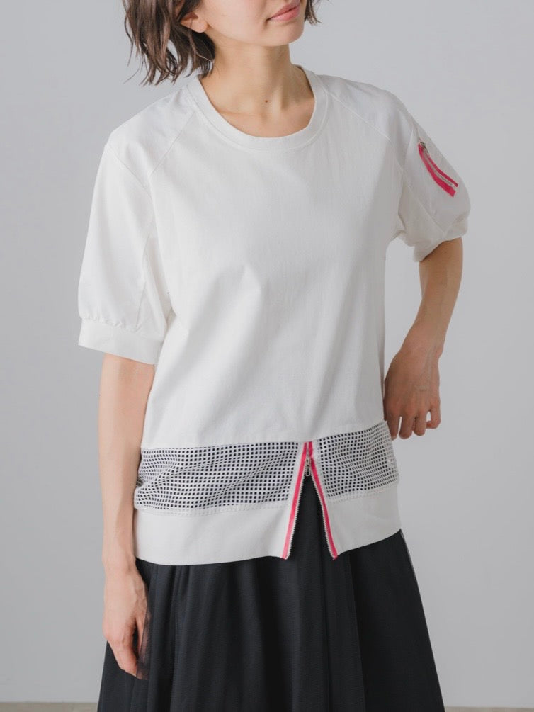 メッシュコンビTシャツ