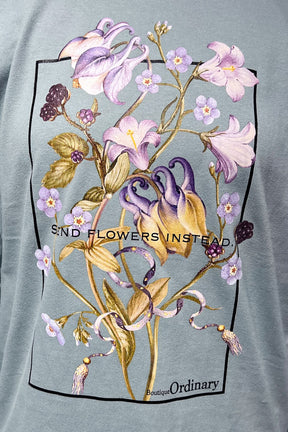 Boutique Ordinary (ブティーク オーディナリー) フラワーロンtee BO25-913T グリーン