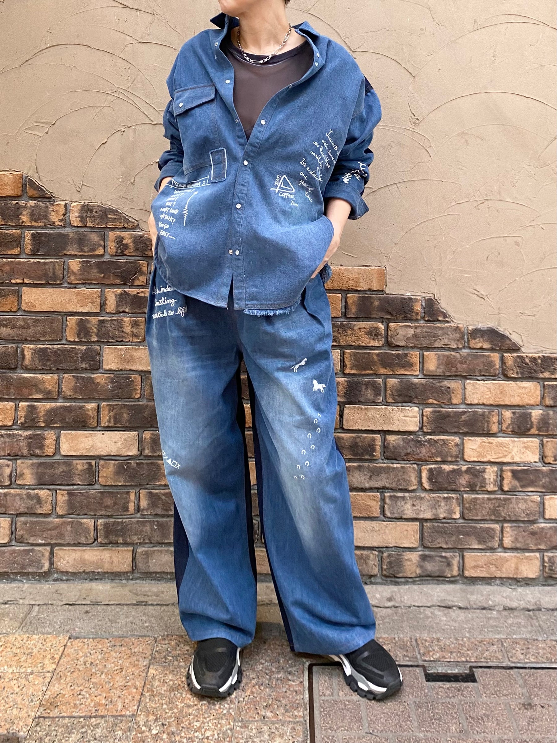 グラフィティデニムシャツ | GRAFFITI DENIM SHIRT