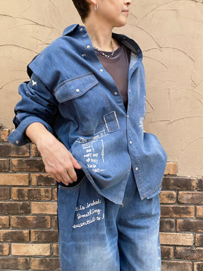グラフィティデニムシャツ | GRAFFITI DENIM SHIRT