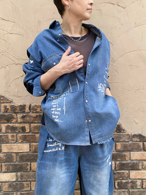 グラフィティデニムシャツ | GRAFFITI DENIM SHIRT