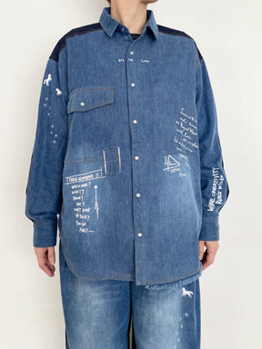 グラフィティデニムシャツ | GRAFFITI DENIM SHIRT