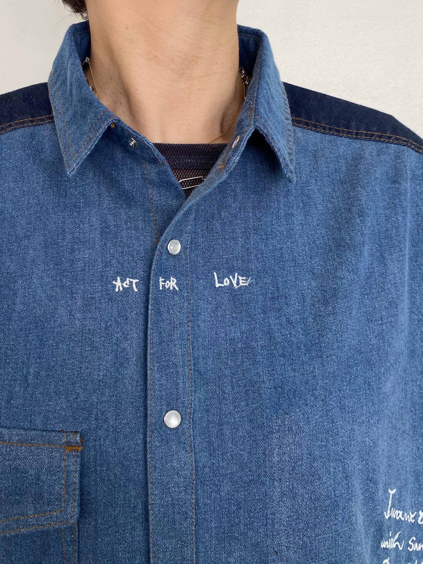 グラフィティデニムシャツ | GRAFFITI DENIM SHIRT