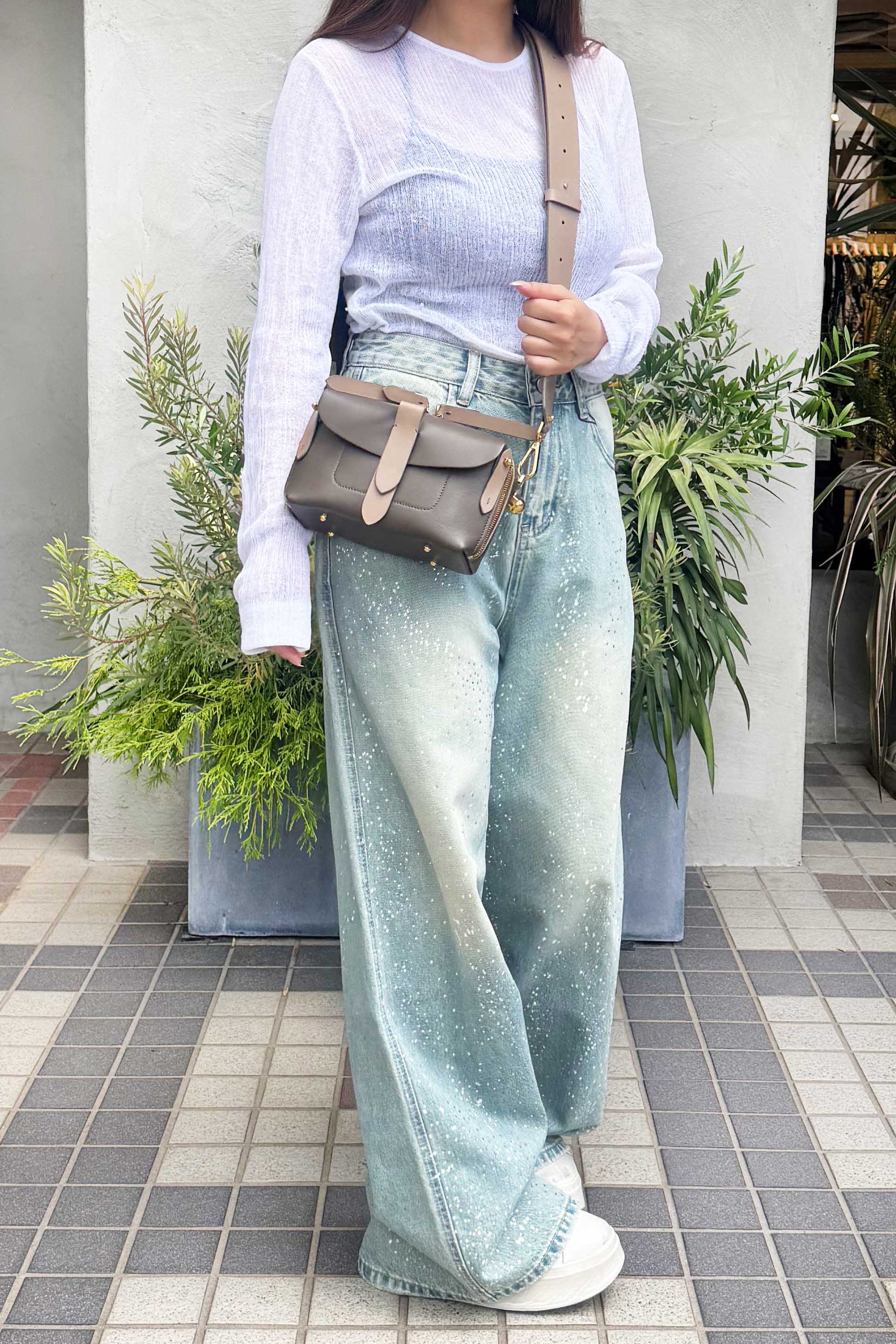 POSHY レザーショルダーBAG