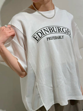 メッシュ切替ロゴTシャツ