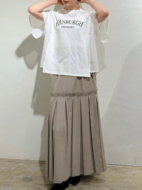 メッシュ切替ロゴTシャツ