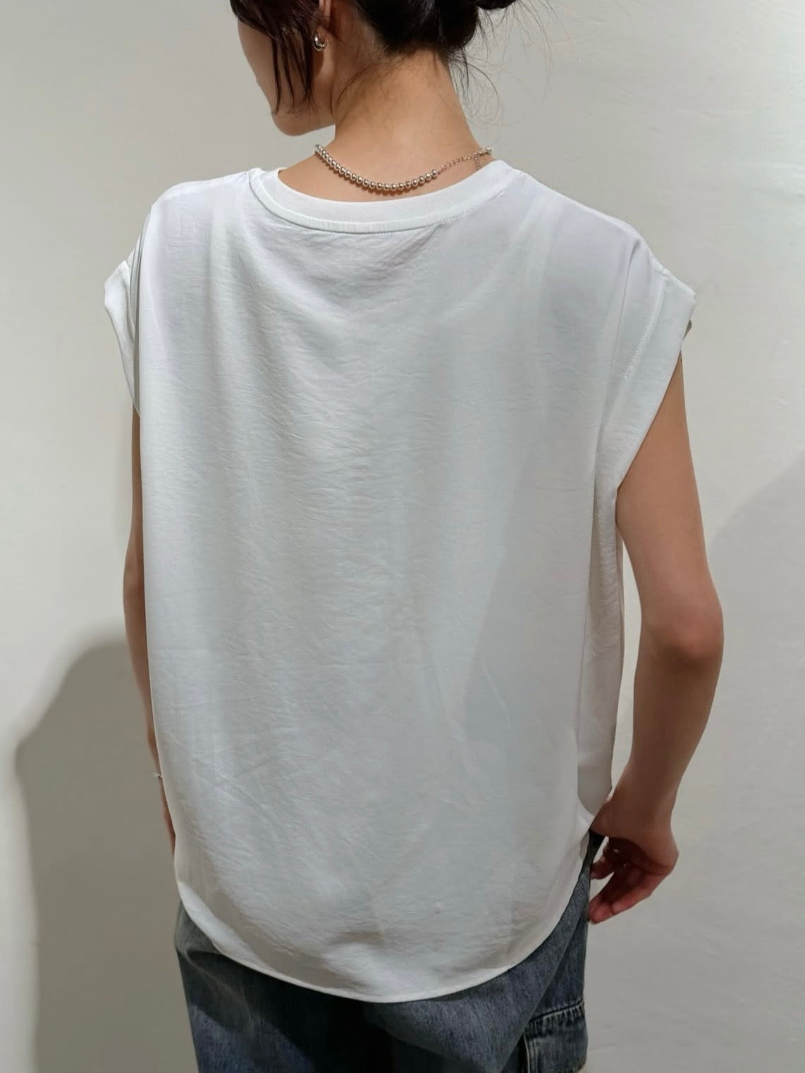 ロゴ刺繍フレンチスリーブTOPS
