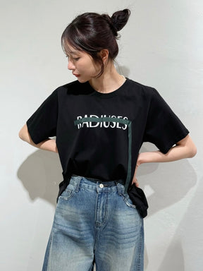 ロゴテープTシャツ
