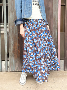 ジョーゼット花柄スカート