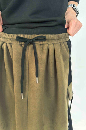 フェイクスエードカーゴスカート